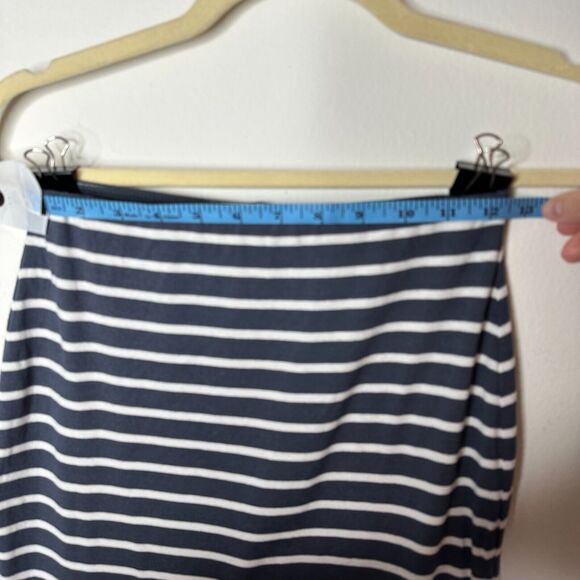 Bailey 44 Gray & White Stripe Bianca Knit Jersey High Waist Below Knee Skirt XS - Picture 12 of 14